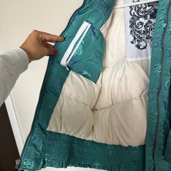 Vintage Nils Womens Ski Puffer Jacket 12 Blue 90s Y2K Retro Nostalgia Outdoor - Picture 7 of 12